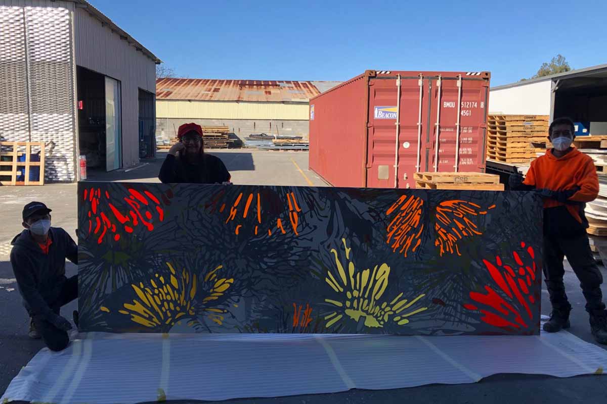 Pam Gaunt Hamersley Public Golf Course&nbsp;Artwork Reality & Illusion from driving range