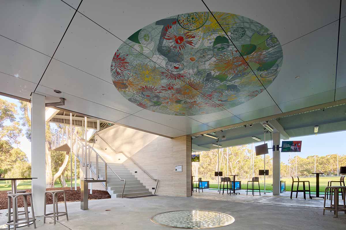 Pam Gaunt Hamersley Public Golf Course&nbsp;Artwork Reality & Illusion from driving range