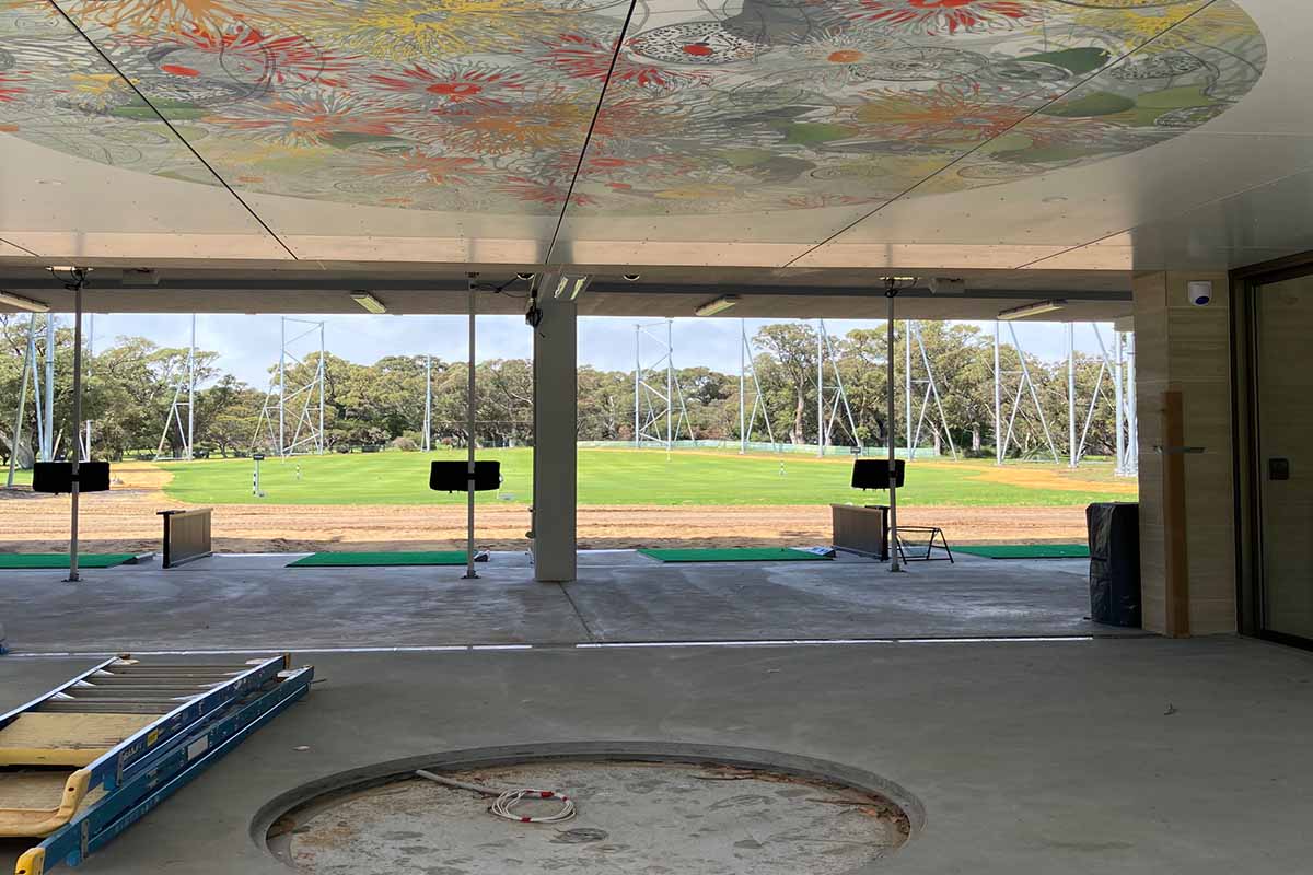 Pam Gaunt Hamersley Public Golf Course&nbsp;Artwork Reality & Illusion from driving range