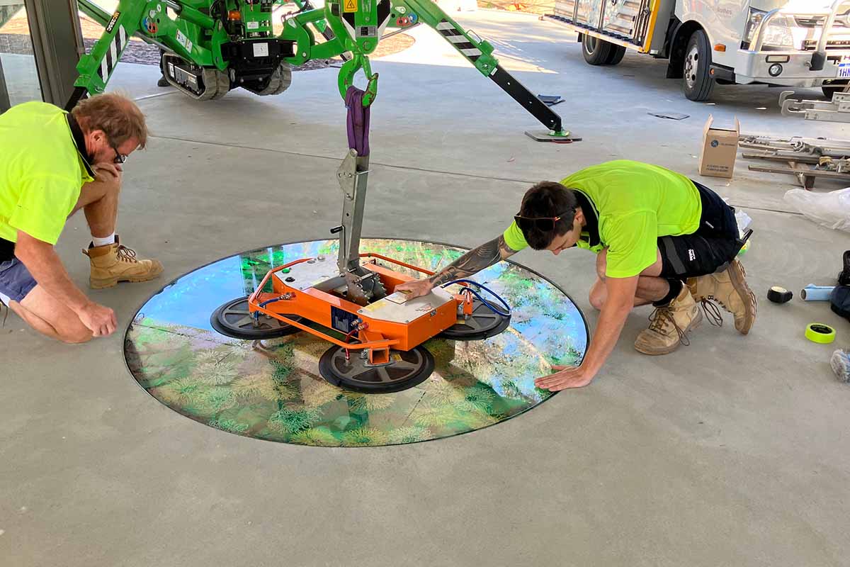 Pam Gaunt Hamersley Public Golf Course&nbsp;Artwork Reality & Illusion from driving range