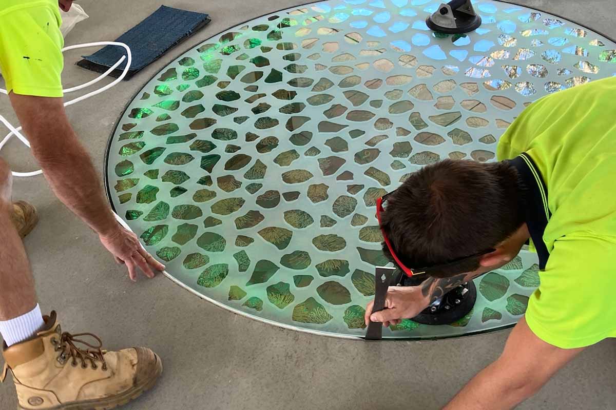 Pam Gaunt Hamersley Public Golf Course&nbsp;Artwork Reality & Illusion from driving range