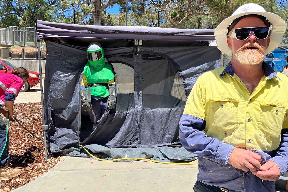 Pam Gaunt Hamersley Public Golf Course&nbsp;Artwork Reality & Illusion from driving range