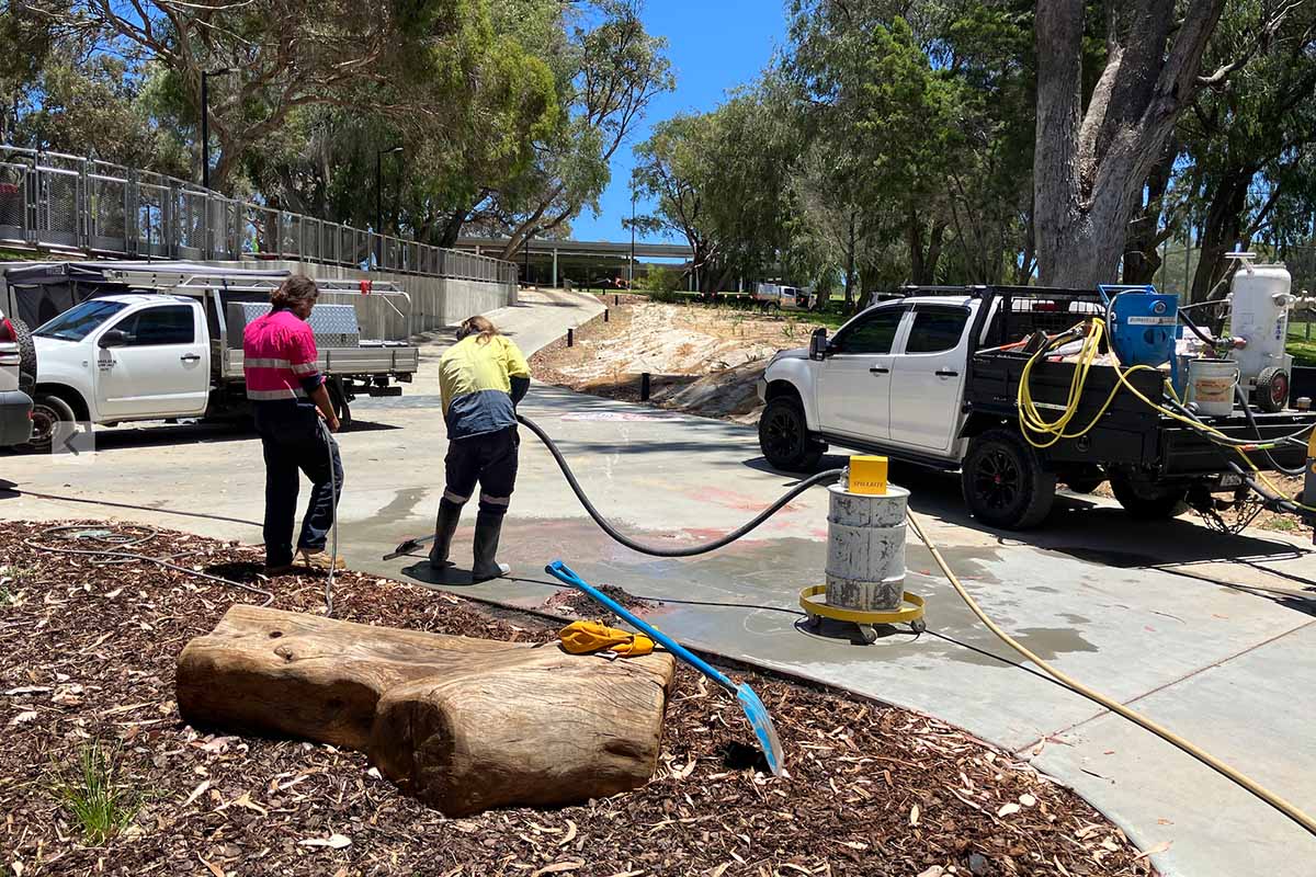 Pam Gaunt Hamersley Public Golf Course&nbsp;Artwork Reality & Illusion from driving range