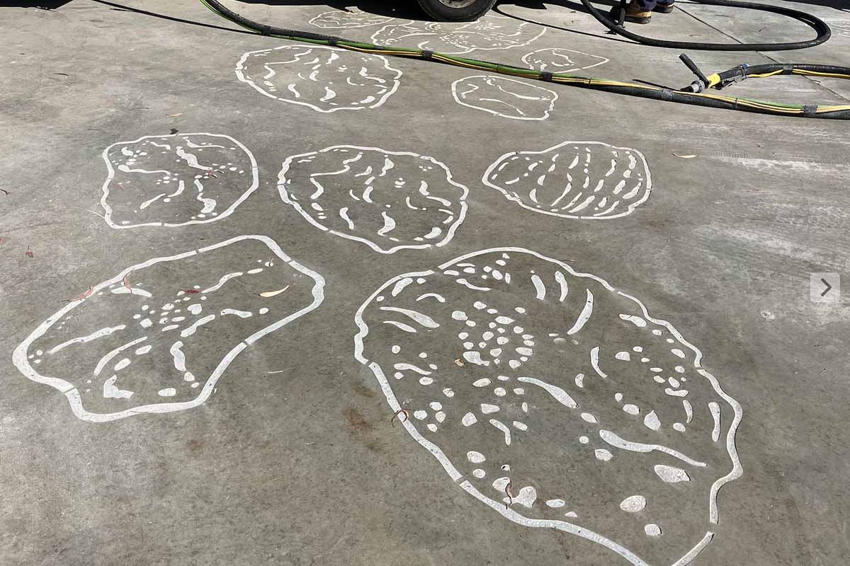 Pam Gaunt Hamersley Public Golf Course&nbsp;Artwork Reality & Illusion from driving range