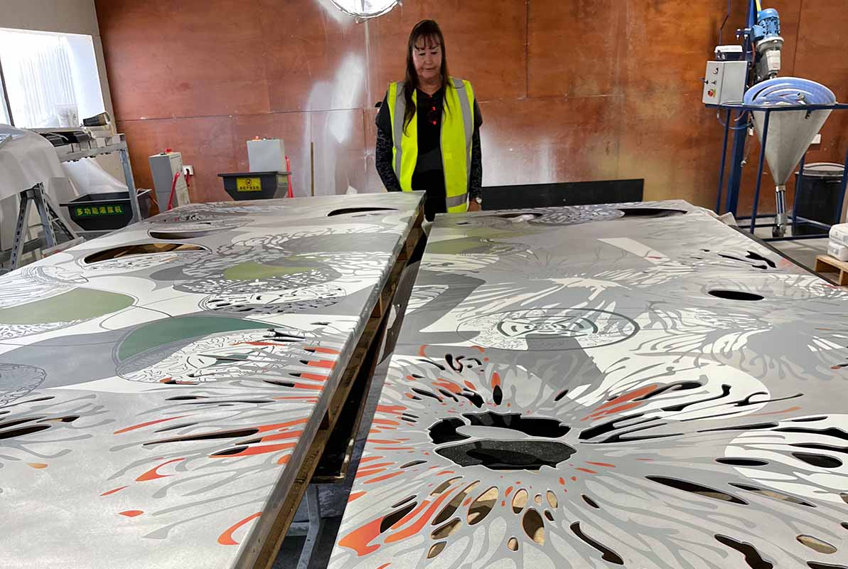 Pam Gaunt Hamersley Public Golf Course&nbsp;Artwork Reality & Illusion from driving range