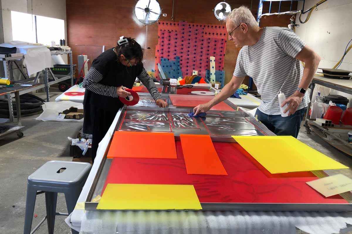 Pam Gaunt Hamersley Public Golf Course&nbsp;Artwork Reality & Illusion from driving range